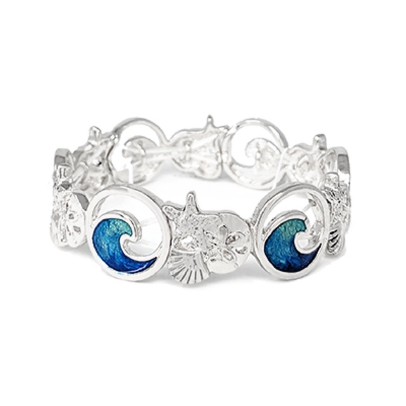 Sealife Theme Mix & Wave Bracelet - Picture 2 of 2